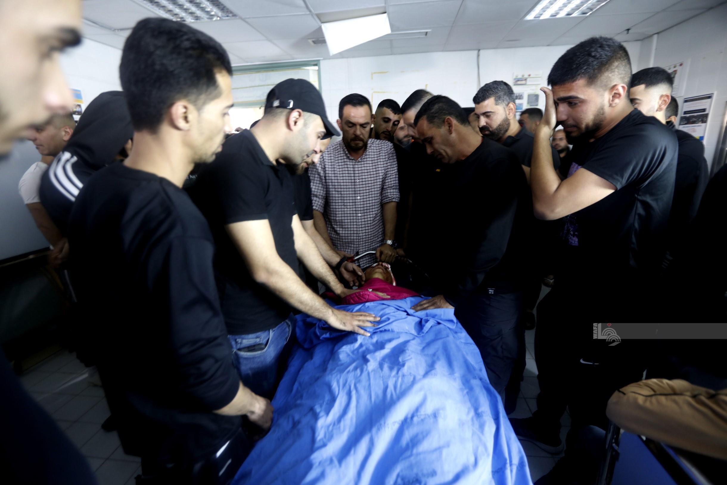 وداع الشهيد الطفل جبريل اللدعة في أريحا (تصوير: سليمان أبو سرور/وفا)